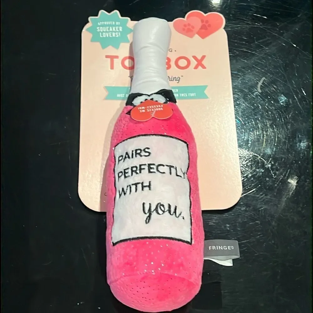 NWT Dog’s toy bottle pink